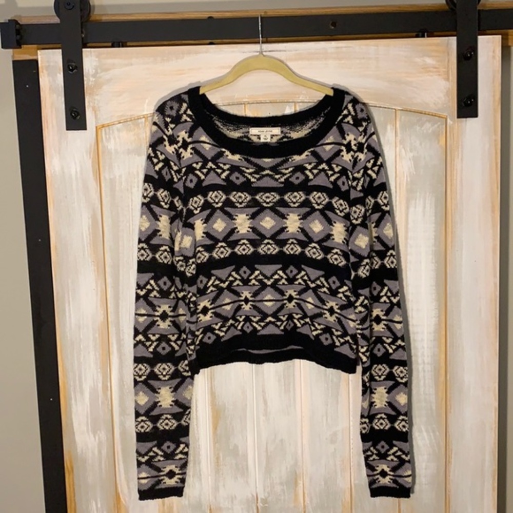 Christmas Long sleeve Cropped Sweater